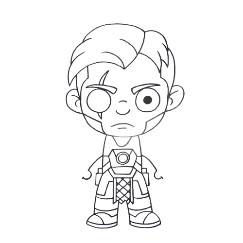 The way to Draw Fortnite Midas (27 Simple Steps) 23 How to draw Fortnite Midas