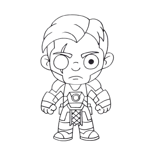 The way to Draw Fortnite Midas (27 Simple Steps) 28 How to draw Fortnite Midas