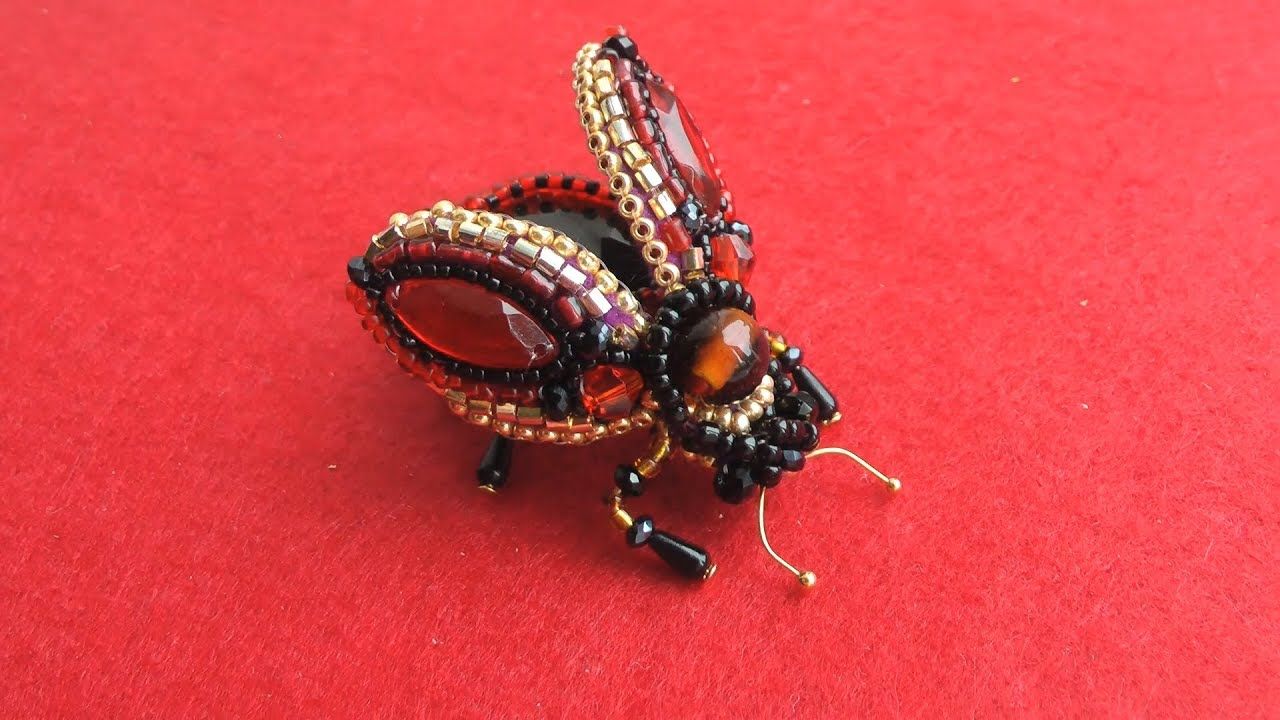 Brooch Beetle Beaded