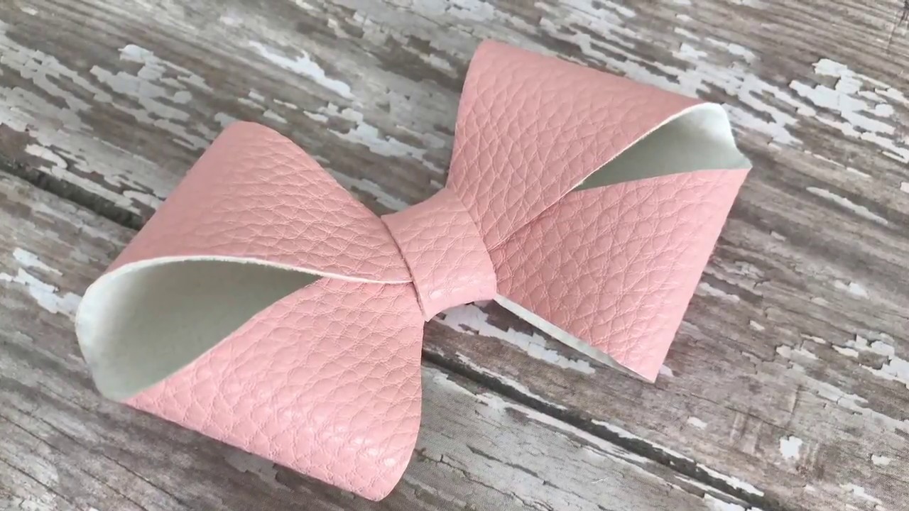 Leather Hairpin in the Shape of a Bow