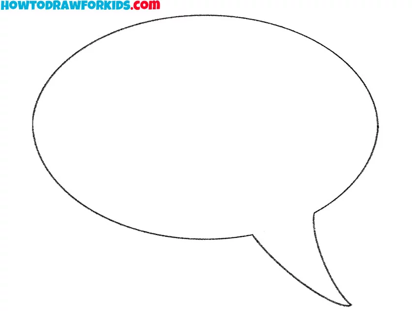 4 speech bubble drawing guide