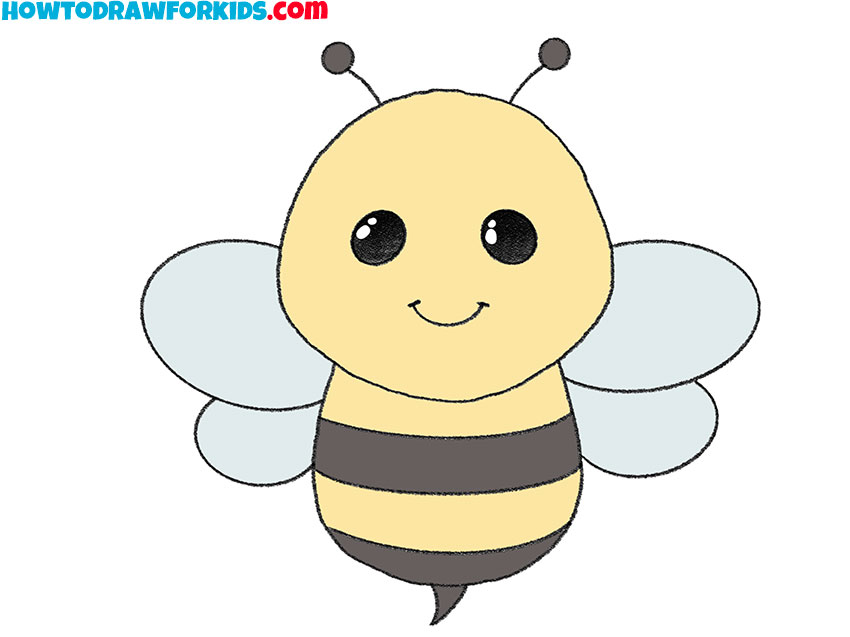 8 simple cute bee drawing ypaP3c