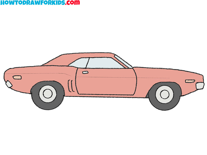 9 cartoon dodge challenger drawing FLeRtt