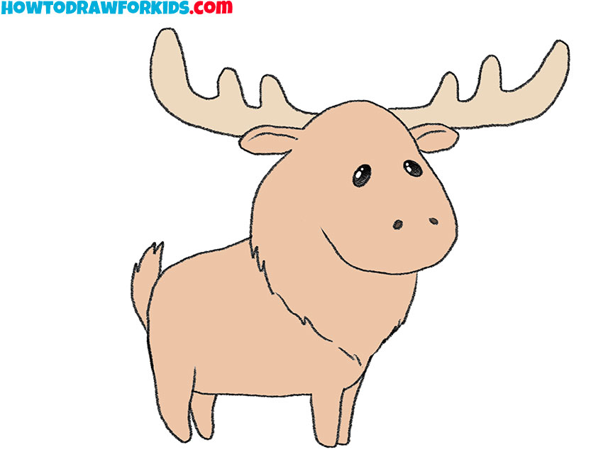 9 how to draw a moose cute NHNclB