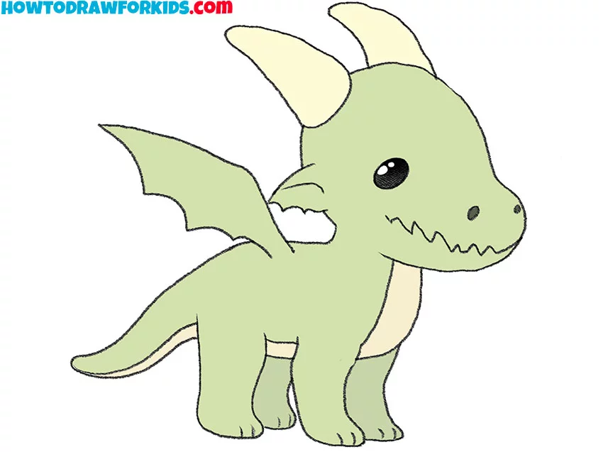 9 how to draw a realistic dragon full body nTDkC8
