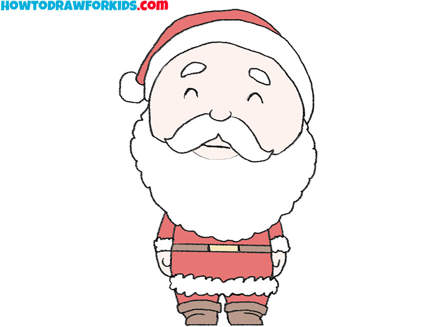 9 how to draw a simple santa claus YAh7tk