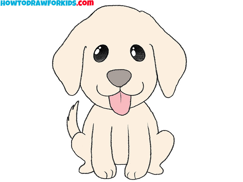 9 simple cartoon puppy drawing for kids lj1wUX