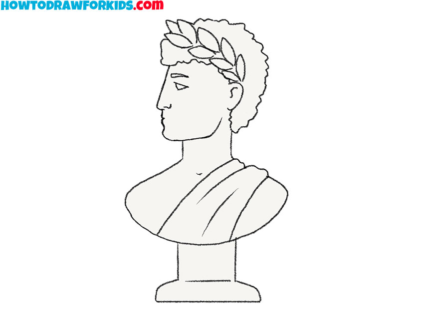 9 simple statue drawing IKGmIU