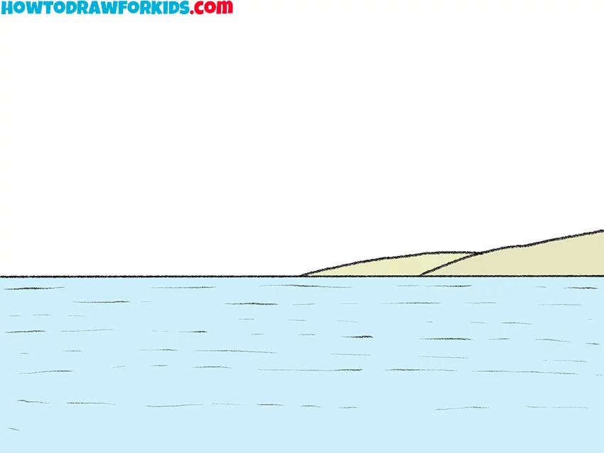 4 how to draw the sea for kindergarten OvGoJH
