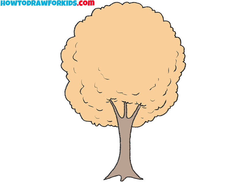 8 how to draw a simple autumn tree ob5RRr