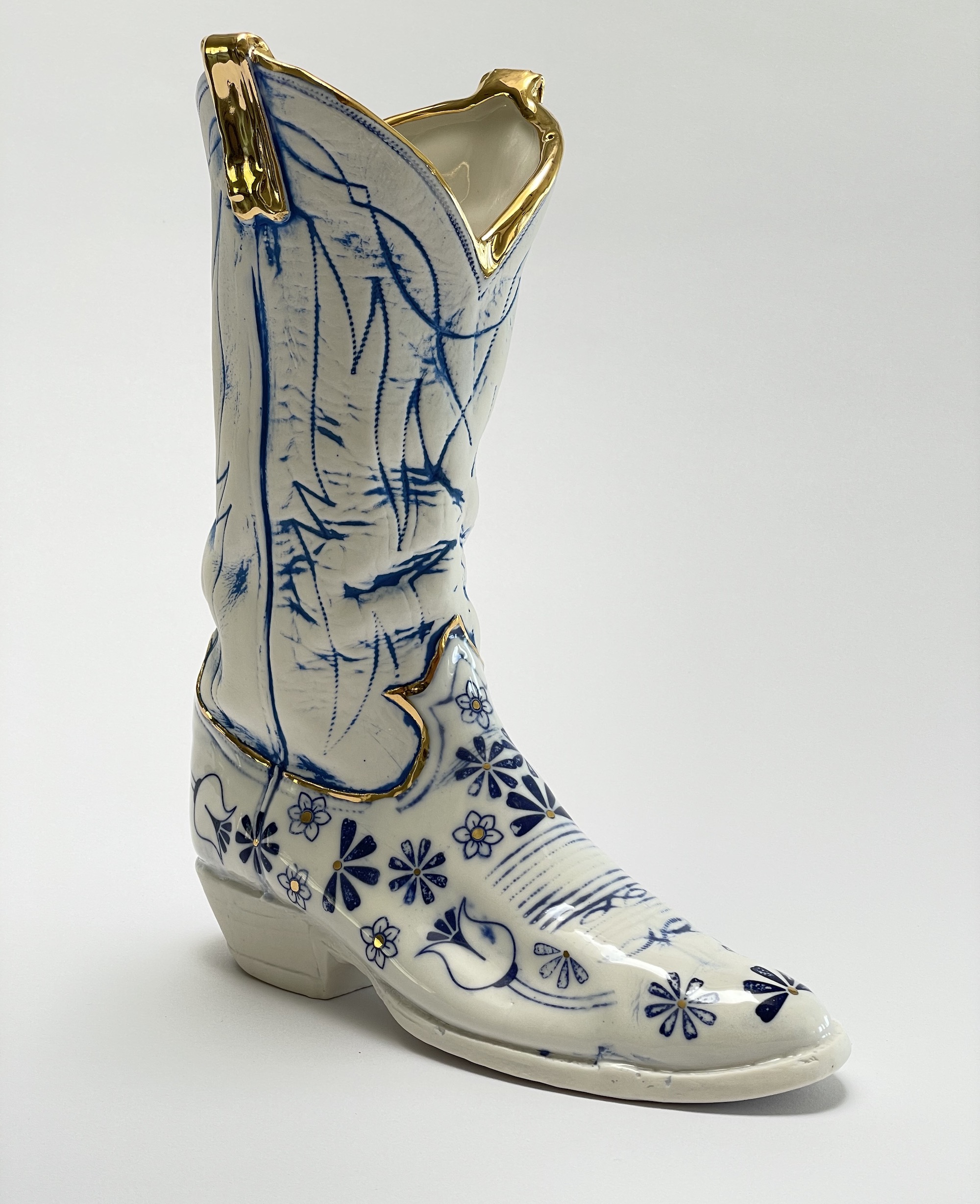 DeBoer Blue Gold Boot WY9k3M