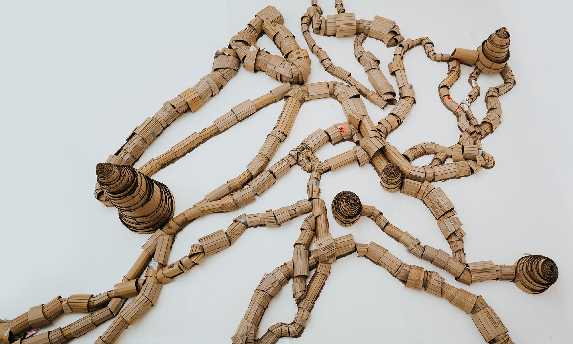 Marlena Urban Commuter Map 2024 mixed media sculpture 246x15x60in. Marlena Urban v8jthI